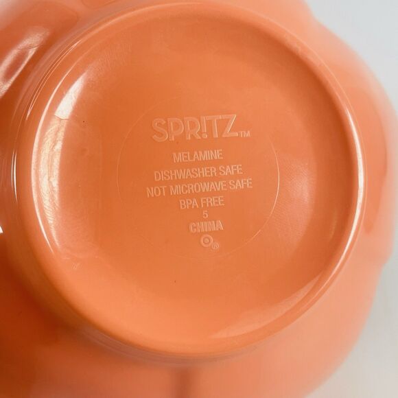 Spritz Melamine Colorful Coral Floral Tulip Bowls Dishwasher Safe Lot of 4 - Picture 10 of 10